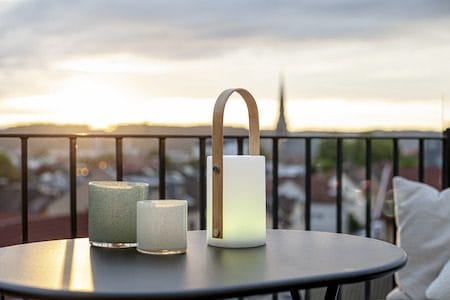 Lisa Lykta 12 cm - vit och naturfärgad - Trädgård & spabad - Utemiljö - Trädgårdsdekoration - Trädgårdsfigurer & trädgårdsprydnad - Utelykta