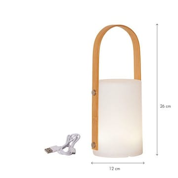 Lisa Lykta 12 cm - vit och naturfärgad - Trädgård & spabad - Utemiljö - Trädgårdsdekoration - Trädgårdsfigurer & trädgårdsprydnad - Utelykta