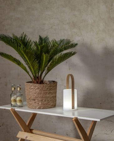 Lisa Lykta 12 cm - vit och naturfärgad - Trädgård & spabad - Utemiljö - Trädgårdsdekoration - Trädgårdsfigurer & trädgårdsprydnad - Utelykta