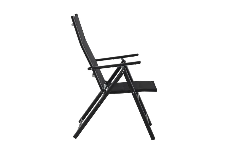 Maggie Vadderad Fällbar Positionsstol utomhus - Svart - Utemöbler - Utestol & trädgårdsstol - Positionsstol