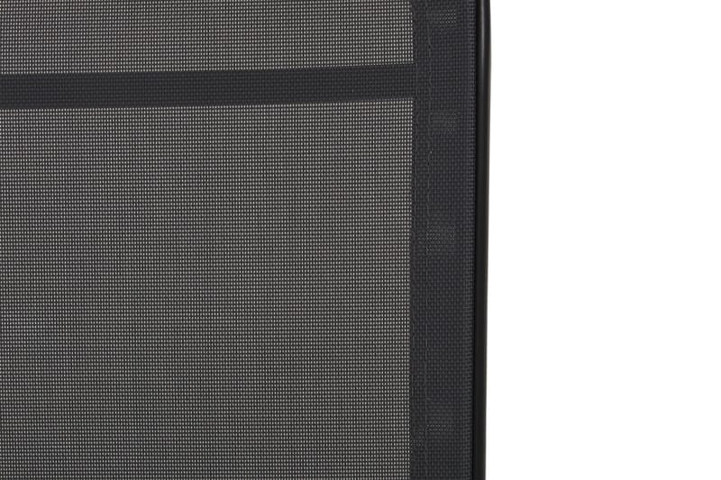Monaco Solsäng med justerbar rygg i aluminium grå textil - Svart - Utemöbler - Utestol & trädgårdsstol - Solsäng & Solvagnar