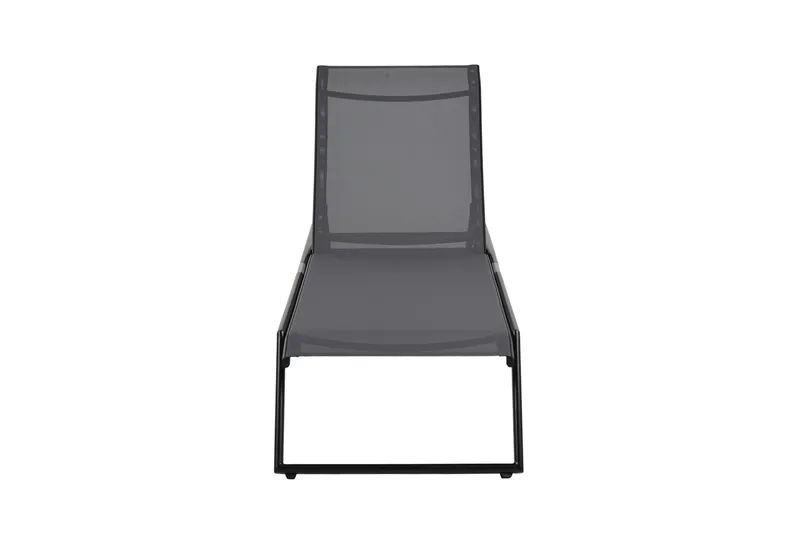 Monaco Solsäng med justerbar rygg i aluminium grå textil - Svart - Utemöbler - Utestol & trädgårdsstol - Solsäng & Solvagnar