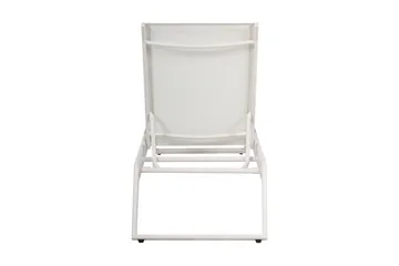 Monaco Solsäng med justerbar rygg i aluminium vit textil - Vit - Utemöbler - Utestol & trädgårdsstol - Solsäng & Solvagnar