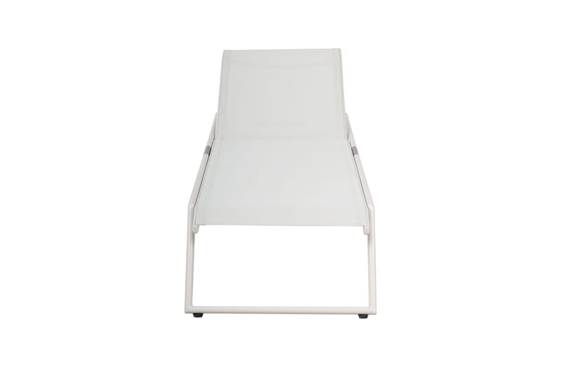 Monaco Solsäng med justerbar rygg i aluminium vit textil - Vit - Utemöbler - Utestol & trädgårdsstol - Solsäng & Solvagnar