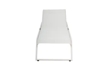 Monaco Solsäng med justerbar rygg i aluminium vit textil - Vit - Utemöbler - Utestol & trädgårdsstol - Solsäng & Solvagnar