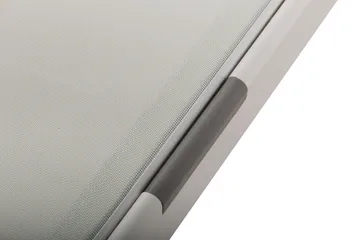 Monaco Solsäng med justerbar rygg i aluminium vit textil - Vit - Utemöbler - Utestol & trädgårdsstol - Solsäng & Solvagnar