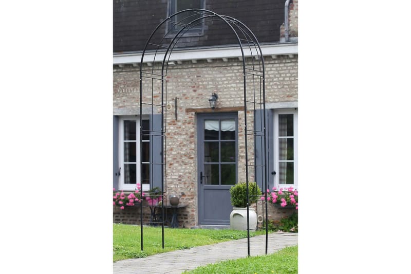 Nature Rosenbåge metall 229x38x113 cm svart - Svart - Trädgård & spabad - Utemiljö - Trädgårdsdekoration - Trädgårdsfigurer & trädgårdsprydnad