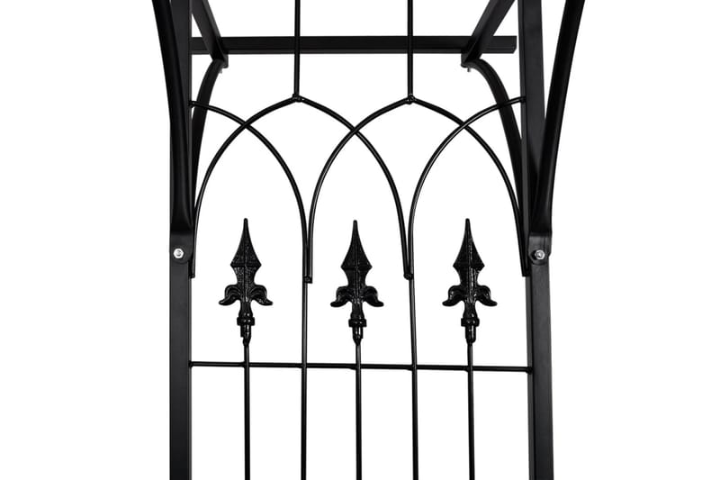 Rosenbåge 200x52x204 cm - Svart - Trädgård & spabad - Utemiljö - Trädgårdsdekoration - Trädgårdsfigurer & trädgårdsprydnad