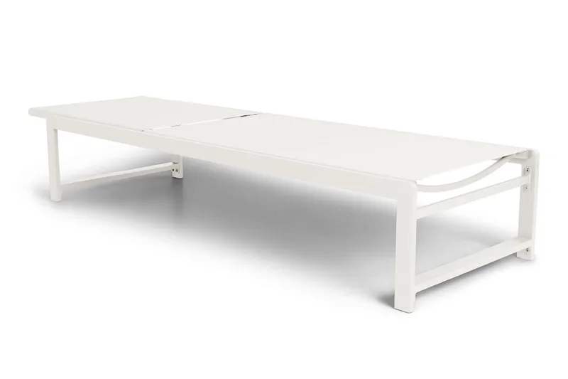 Sanna Solsäng Med Justerbart Ryggstöd - Vit - Utemöbler - Utestol & trädgårdsstol - Solsäng & Solvagnar