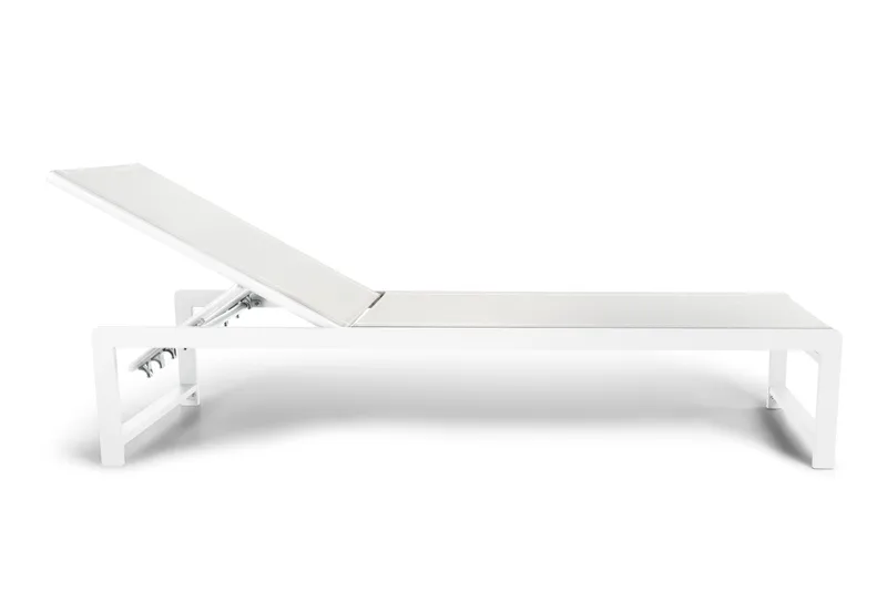 Sanna Solsäng Med Justerbart Ryggstöd - Vit - Utemöbler - Utestol & trädgårdsstol - Solsäng & Solvagnar