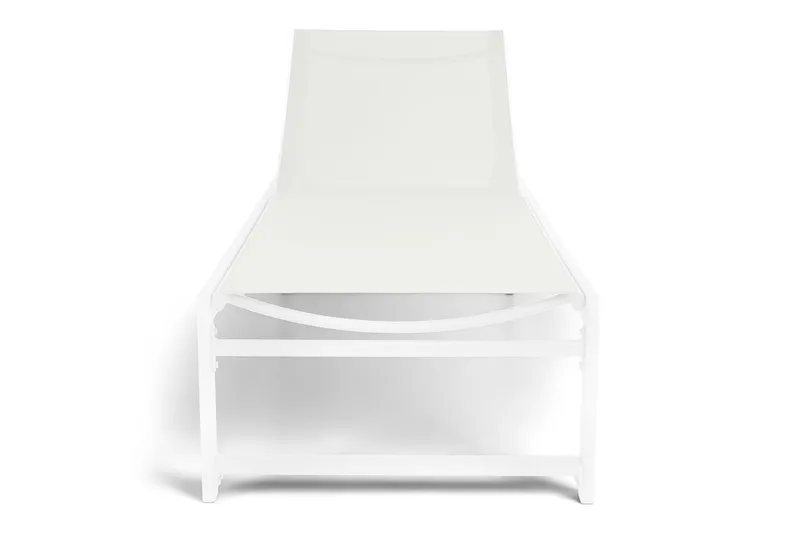 Sanna Solsäng Med Justerbart Ryggstöd - Vit - Utemöbler - Utestol & trädgårdsstol - Solsäng & Solvagnar