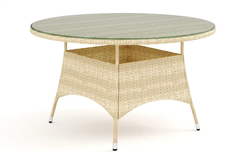 Thor Bord utomhus Rund 140 cm - Beige - Utemöbler - Utebord & trädgårdsbord - Matbord utomhus