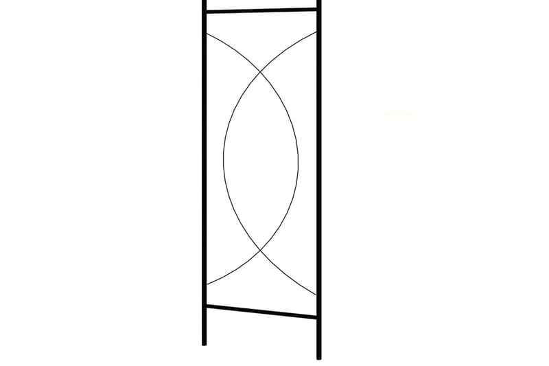 Trädgårdsbåge 150x34x240 cm järn - Svart - Trädgård & spabad - Utemiljö - Trädgårdsdekoration - Trädgårdsfigurer & trädgårdsprydnad