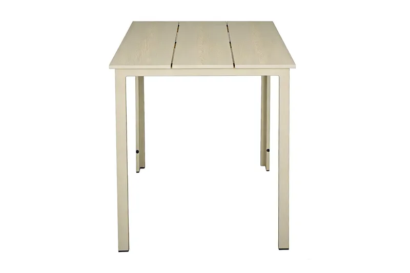 Tunis Cafebord utomhus 70x70 cm i metall/plast - Beige - Utemöbler - Balkong - Balkongmöbler - Balkongbord