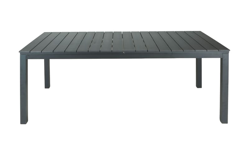 Tunis Rektangulärt Stort Förlängningsbart Matbord utomhus 205/305x90 cm i metall plast - Svart - Utemöbler - Utebord & trädgårdsbord - Matbord utomhus