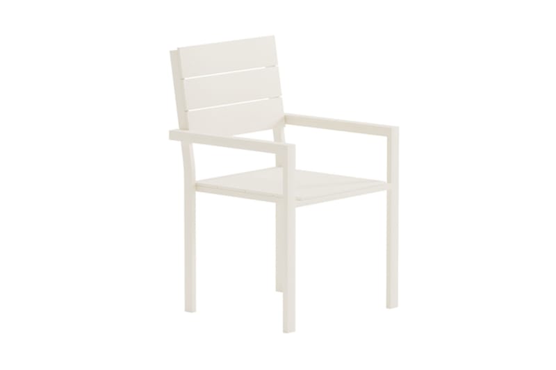 Tunis Stapelbar stol Utomhus Aintwood i aluminium, Beige