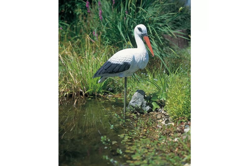 Ubbink Djurfigur stork 1382501 - Svart - Trädgårdsskulptur - Trädgårdsfigurer & trädgårdsprydnad