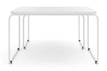 Usteryd Fyrkantigt satsbord utomhus 70x41x70 cm i stål / Metall - Beige - Utemöbler - Balkong - Balkongmöbler - Balkongbord