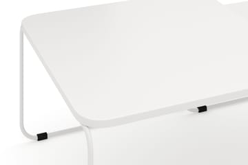 Usteryd Fyrkantigt satsbord utomhus 70x41x70 cm i stål / Metall - Beige - Utemöbler - Balkong - Balkongmöbler - Balkongbord