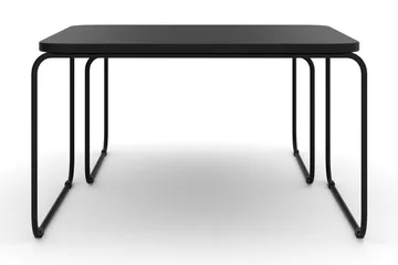 Usteryd Fyrkantigt satsbord utomhus 70x41x70 cm i stål / Metall - Svart - Utemöbler - Balkong - Balkongmöbler - Balkongbord