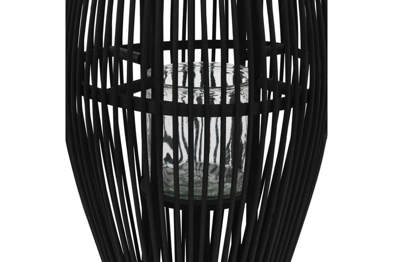 Hängande ljuslykta bambu 95 cm svart - Svart - Ljusstake & ljuslykta - Dekoration & inredningsdetaljer - Utelykta