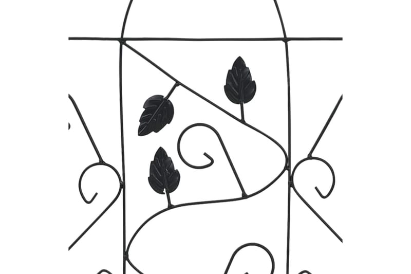 Växtstöd 3 st svart 40x100 cm järn - Svart - Trädgård & spabad - Utemiljö - Trädgårdsdekoration - Trädgårdsfigurer & trädgårdsprydnad
