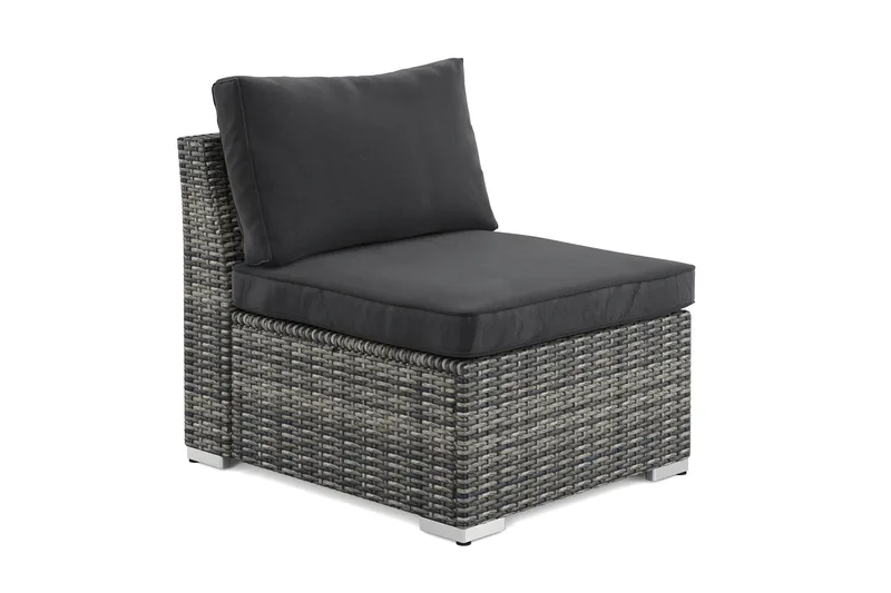 Wisconsin Mittmodul utomhus - Grå - Utemöbler - Loungemöbler - Modulsoffa utomhus - Mittmodul utesoffa