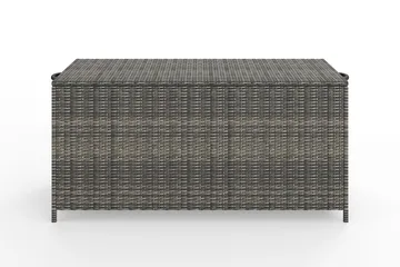 Zahara Dynbox utomhus i konstrotting med handtag 140x60x60 cm - Grå - Utemöbler - Dynförvaring & möbelskydd - Dynboxar & dynlådor