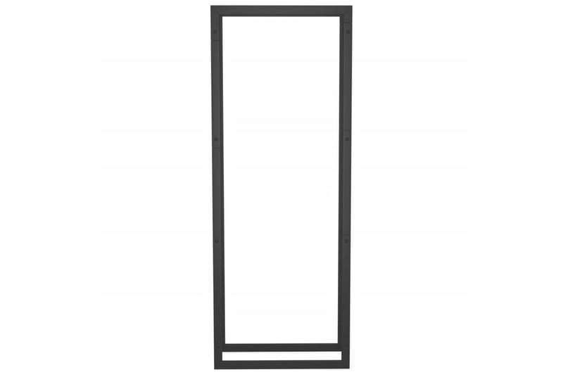 beBasic Vedställ matt svart 50x28x132 cm stål - Förvaring - Småförvaring - Förvaringsställ - Vedställ & vedhylla
