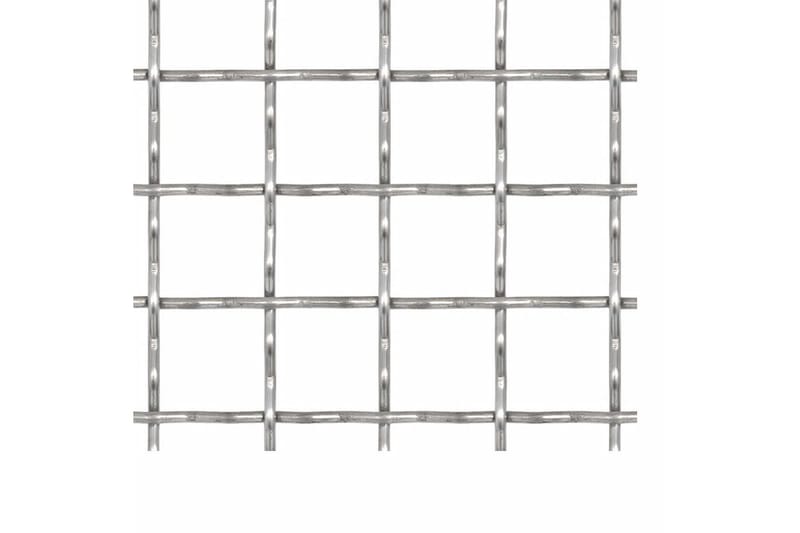 Nätpanel rostfritt stål 100x85 cm 21x21x2,5 mm - Silver - Trädgårdstält & förvaringstält