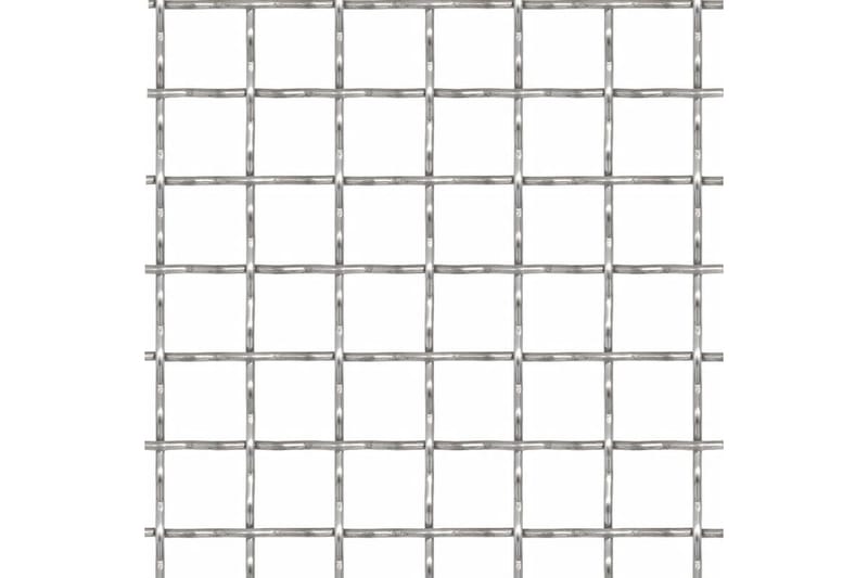 Nätpanel rostfritt stål 100x85 cm 21x21x2,5 mm - Silver - Trädgård & spabad - Utemiljö - Förvaring utomhus - Trädgårdstält & förvaringstält