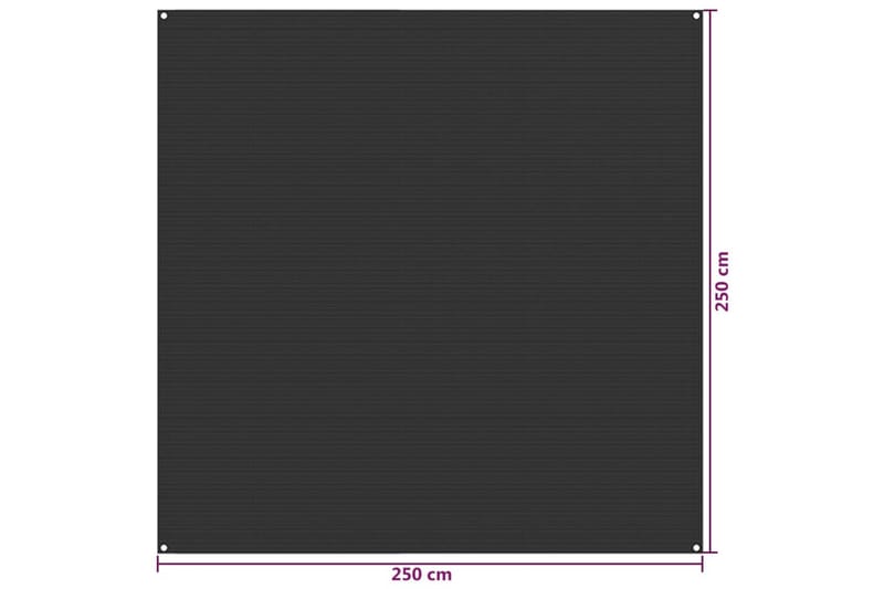 Tältmatta 250x250 cm antracit HDPE - Trädgård & spabad - Utemiljö - Förvaring utomhus - Trädgårdstält & förvaringstält