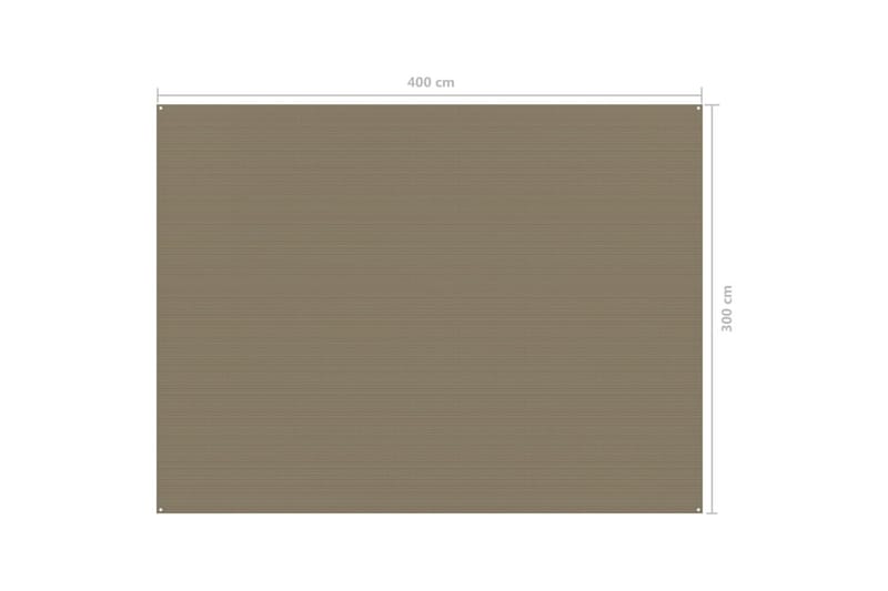 Tältmatta 300x400 cm taupe - Taupe - Trädgård & spabad - Utemiljö - Förvaring utomhus - Trädgårdstält & förvaringstält