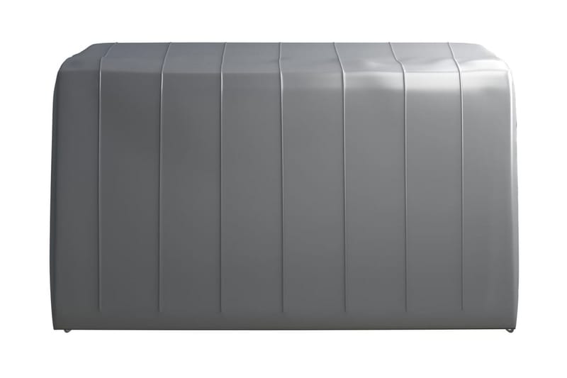 Förvaringstält 370x370 cm stål grå - Grå - Trädgårdstält & förvaringstält - Förrådstält