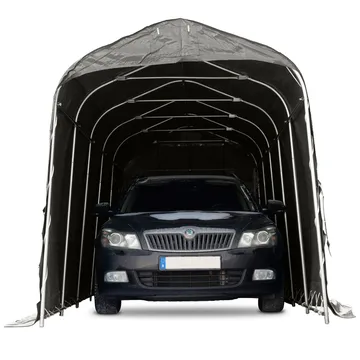 Garagetält 2,4x6m | 14,4m² - 500g/m² | PVC - Grå - Trädgård & spabad - Utemiljö - Förvaring utomhus - Trädgårdstält & förvaringstält