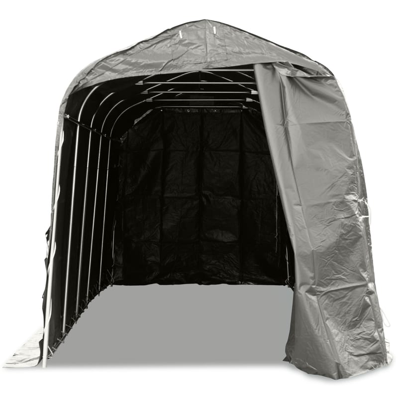Garagetält 2,4x6m | 14,4m² - 500g/m² | PVC - Grå - Trädgård & spabad - Utemiljö - Förvaring utomhus - Trädgårdstält & förvaringstält