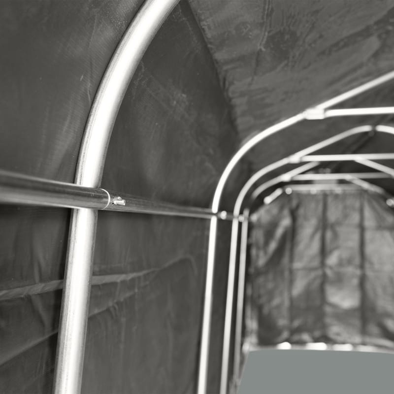 Garagetält 2,4x6m | 14,4m² - 500g/m² | PVC - Grå - Trädgård & spabad - Utemiljö - Förvaring utomhus - Trädgårdstält & förvaringstält