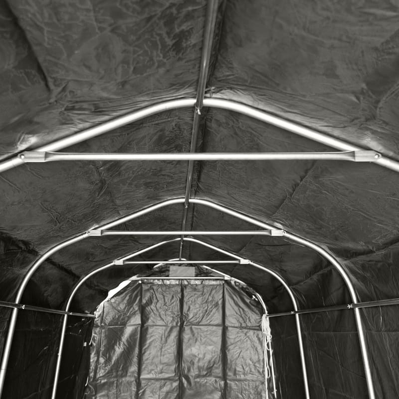 Garagetält 2,4x6m | 14,4m² - 500g/m² | PVC - Grå - Trädgård & spabad - Utemiljö - Förvaring utomhus - Trädgårdstält & förvaringstält