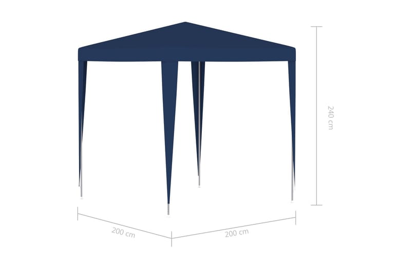 Partytält 2x2 m blå - Blå - Partytält - Trädgårdstält & förvaringstält