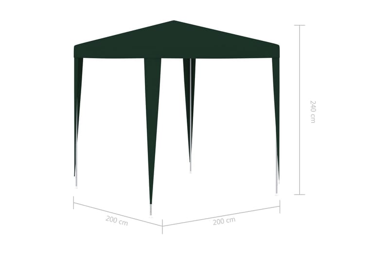Partytält 2x2 m grön - Grön - Partytält - Trädgårdstält & förvaringstält