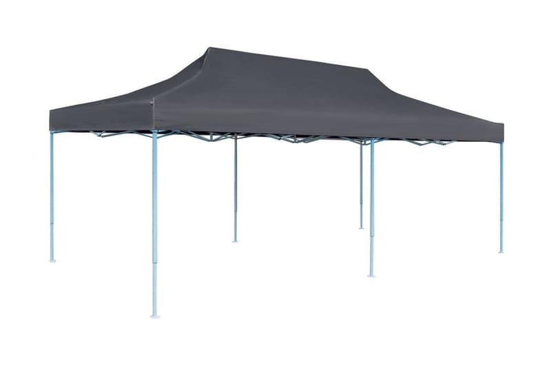 Pop-Up hopfällbart partytält med sidoväggar 3x6 m antracit - Grå - Trädgård & spabad - Utemiljö - Förvaring utomhus - Trädgårdstält & förvaringstält - Partytält