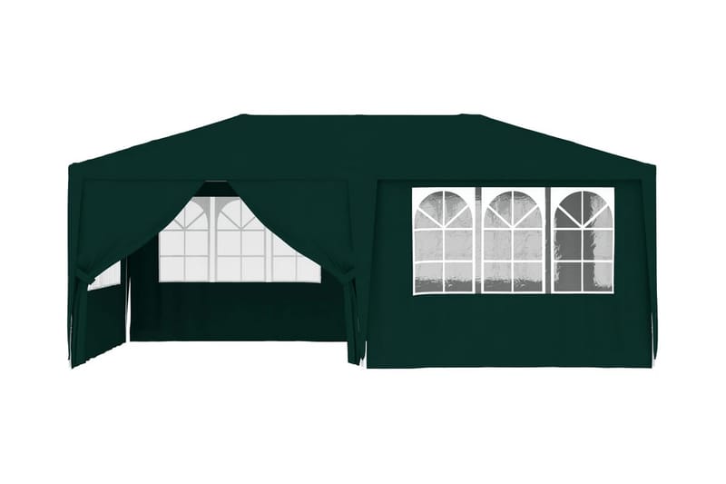 Professionellt partytält med väggar 4x6 m grön 90 g/m² - Grön - Partytält - Trädgårdstält & förvaringstält