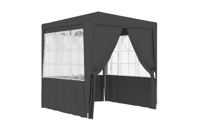 Professionellt partytält med väggar 2x2 m antracit 90 g/m² - Grå - Trädgård & spabad - Utemiljö - Förvaring utomhus - Trädgårdstält & förvaringstält - Partytält