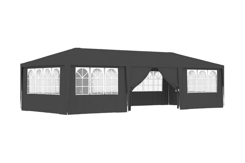 Professionellt partytält med väggar 4x9 m antracit 90 g/m² - Grå - Trädgård & spabad - Utemiljö - Förvaring utomhus - Trädgårdstält & förvaringstält - Partytält