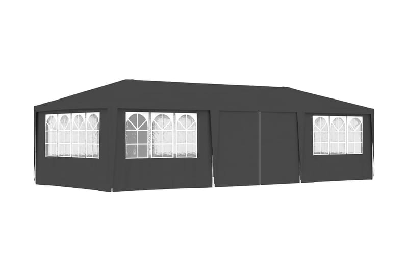 Professionellt partytält med väggar 4x9 m antracit 90 g/m² - Grå - Partytält - Trädgårdstält & förvaringstält
