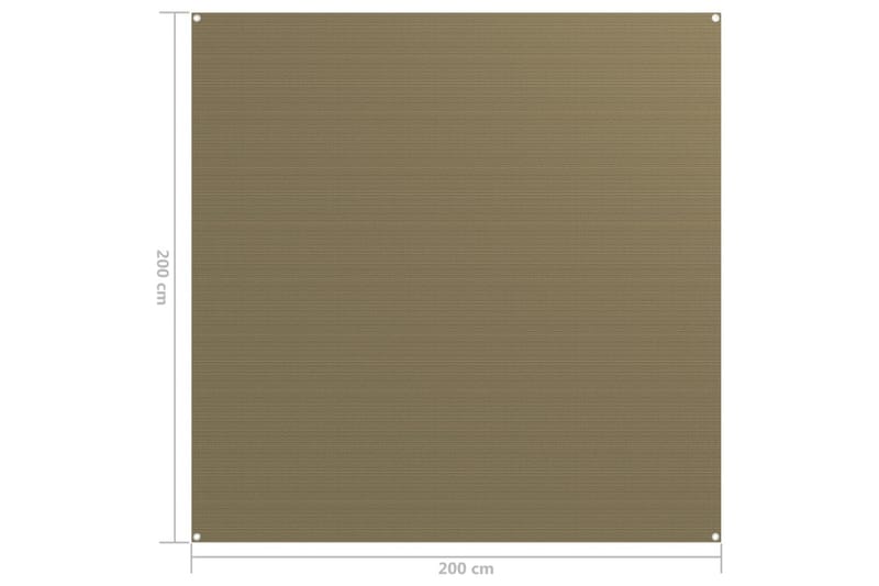 Tältmatta 200x200 cm taupe - Taupe - Trädgård & spabad - Utemiljö - Förvaring utomhus - Trädgårdstält & förvaringstält