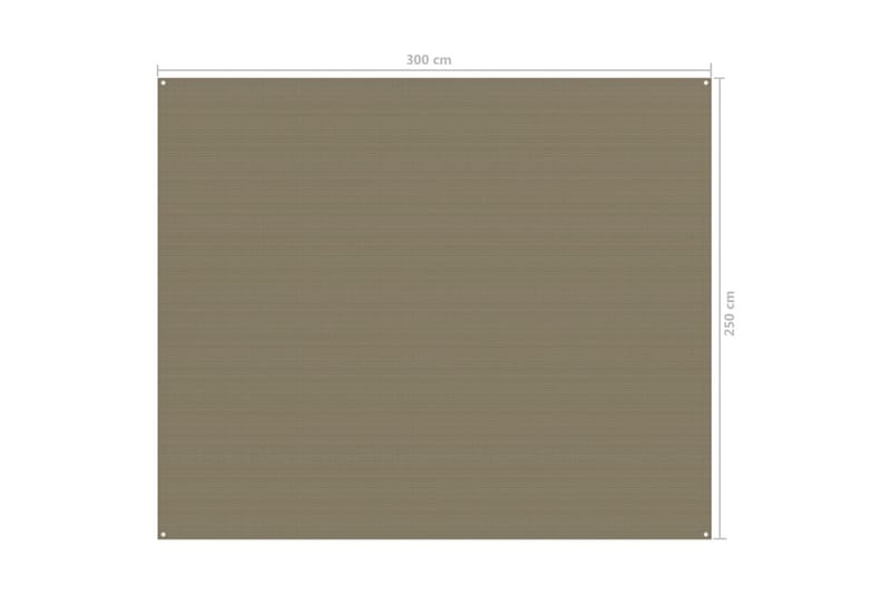Tältmatta 250x300 cm taupe - Taupe - Trädgård & spabad - Utemiljö - Förvaring utomhus - Trädgårdstält & förvaringstält