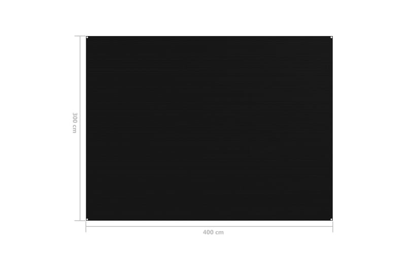 Tältmatta 300x400 cm svart - Svart - Trädgård & spabad - Utemiljö - Förvaring utomhus - Trädgårdstält & förvaringstält