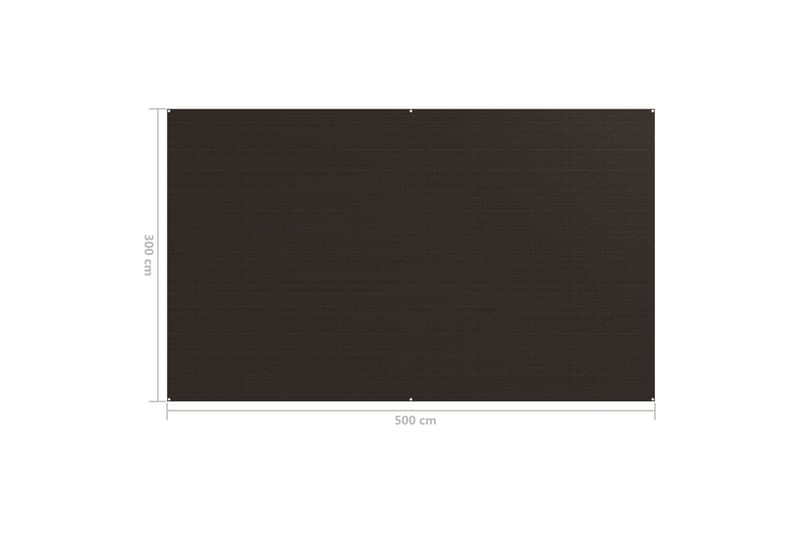Tältmatta 300x500 cm brun - Brun - Trädgård & spabad - Utemiljö - Förvaring utomhus - Trädgårdstält & förvaringstält