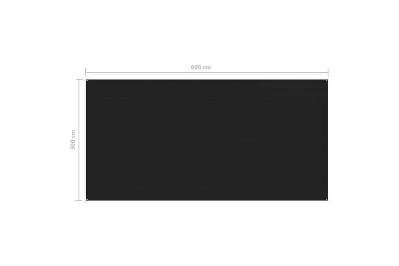 Tältmatta 300x600 cm svart - Svart - Trädgård & spabad - Utemiljö - Förvaring utomhus - Trädgårdstält & förvaringstält